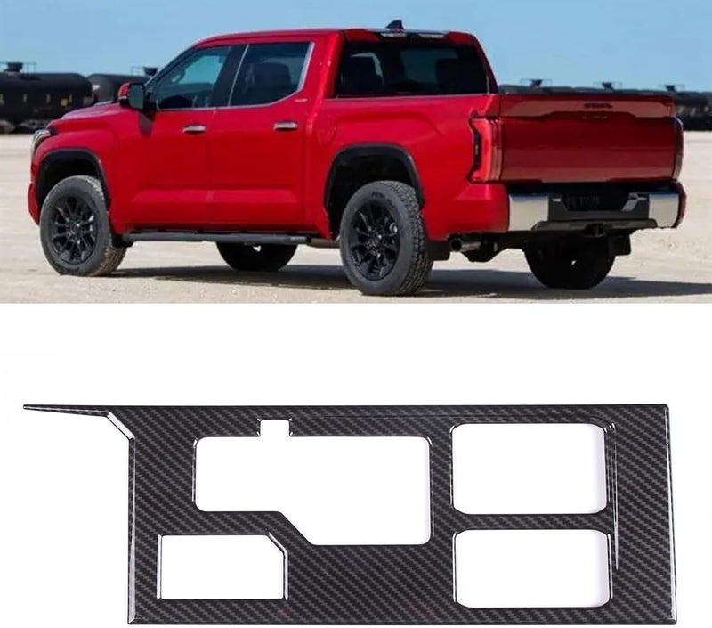 Yurefax Carbon Fiber Gear Shift Panel Trim for Toyota Tundra/Sequoia - Image 2