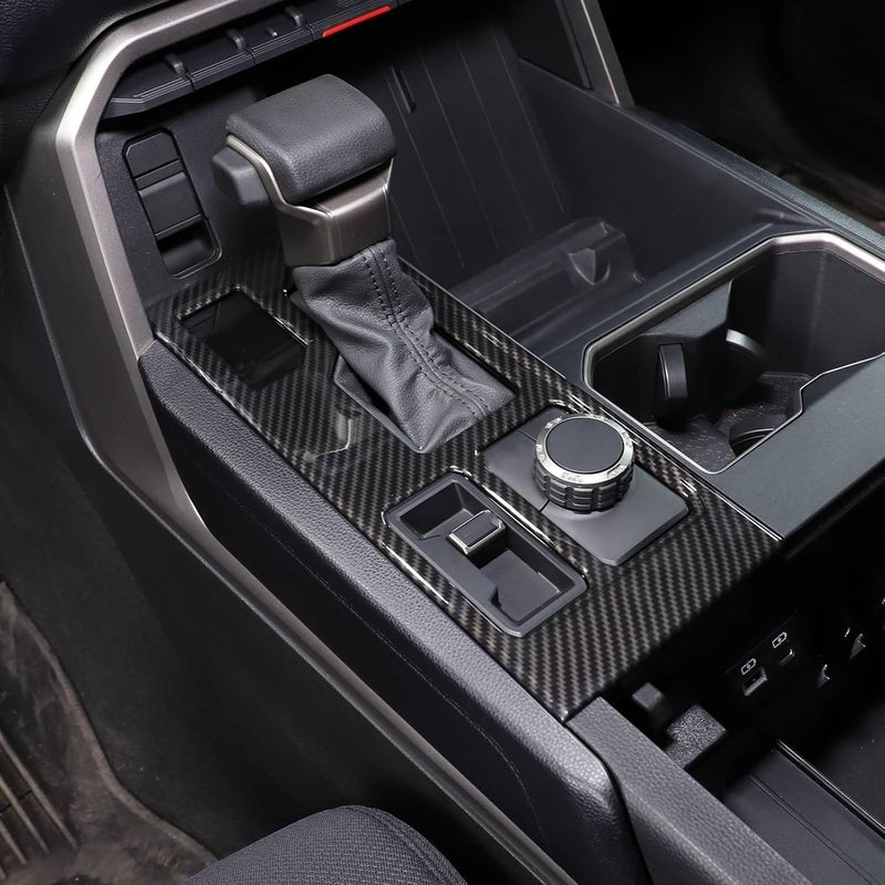 Yurefax Carbon Fiber Gear Shift Panel Trim for Toyota Tundra/Sequoia - Image 5