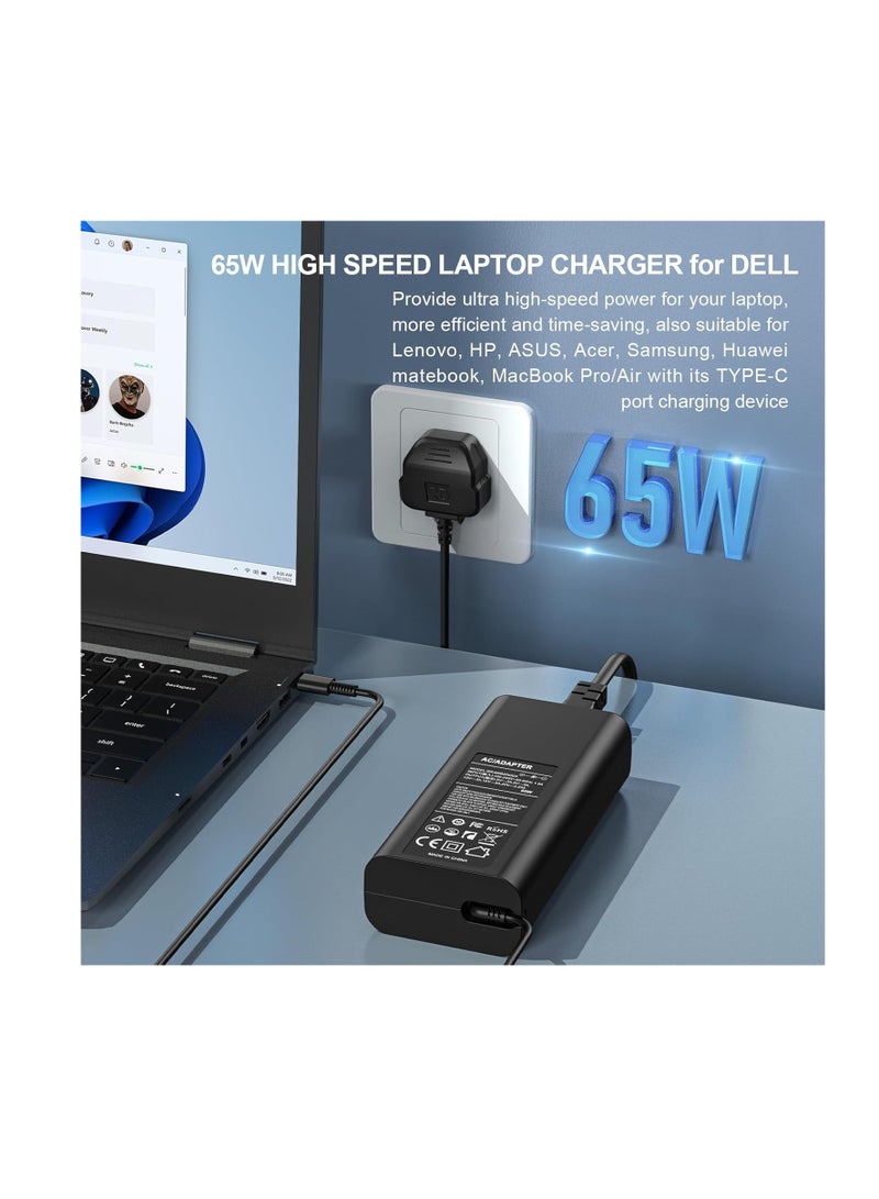Terabyte 65W USB C Universal Laptop Charger for Dell HP Lenovo Thinkpad Huawei Matebook ASUS ROG Acer Chromebook Samsung Galaxy MSI MacBook and All Type C Power Adapter - Image 5