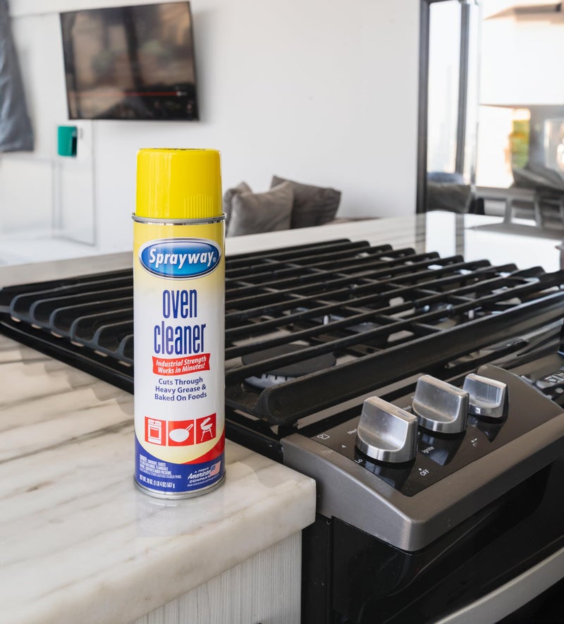 Sprayway سبراي واي منظف الفرن والشواية الثقيل، يزيل الزيت والشحوم، 20 أونصة، 1.25 رطل (عبوة من 1)، 20 أونصة سائلة (SW824R) - Image 2
