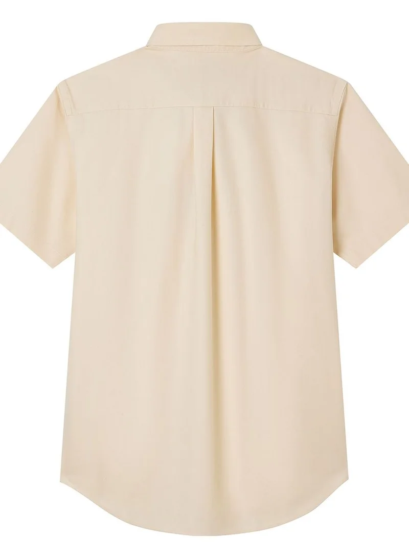 جيوردانو Men’s Regular Fit Wrinkle‑Free Short Sleeve Oxford Shirt