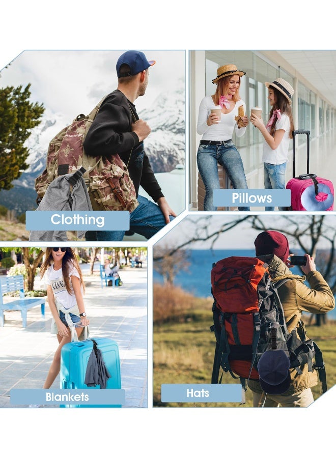 3 Pack Luggage Straps For Suitcases Attach Bags, Adjustable Elastic Connector Strap O Ring Your Extra Backpack, Travel Attachment Travel Accessories For Connecting Your Luggage Jacket - Image 5
