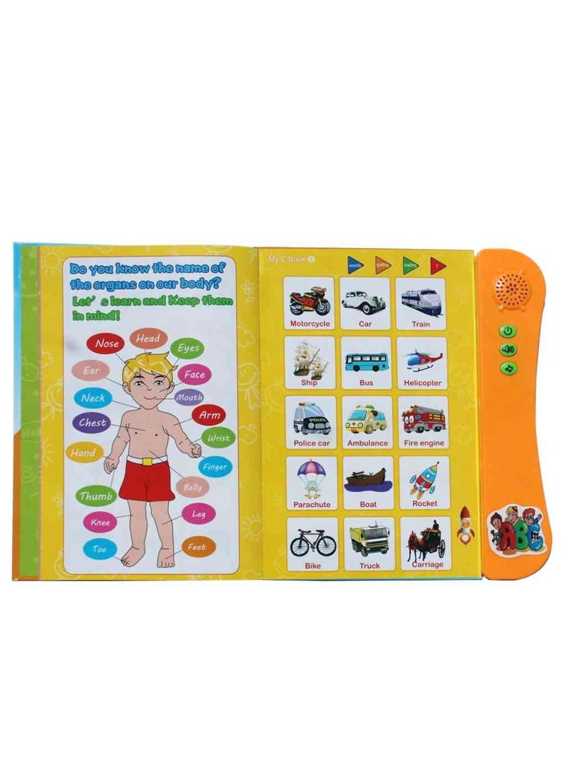 UKR UKR My First English E-Book - Interactive Learning with Talking Letters, Numbers, Colors, Body Parts & Transport for Kids  - Image 3
