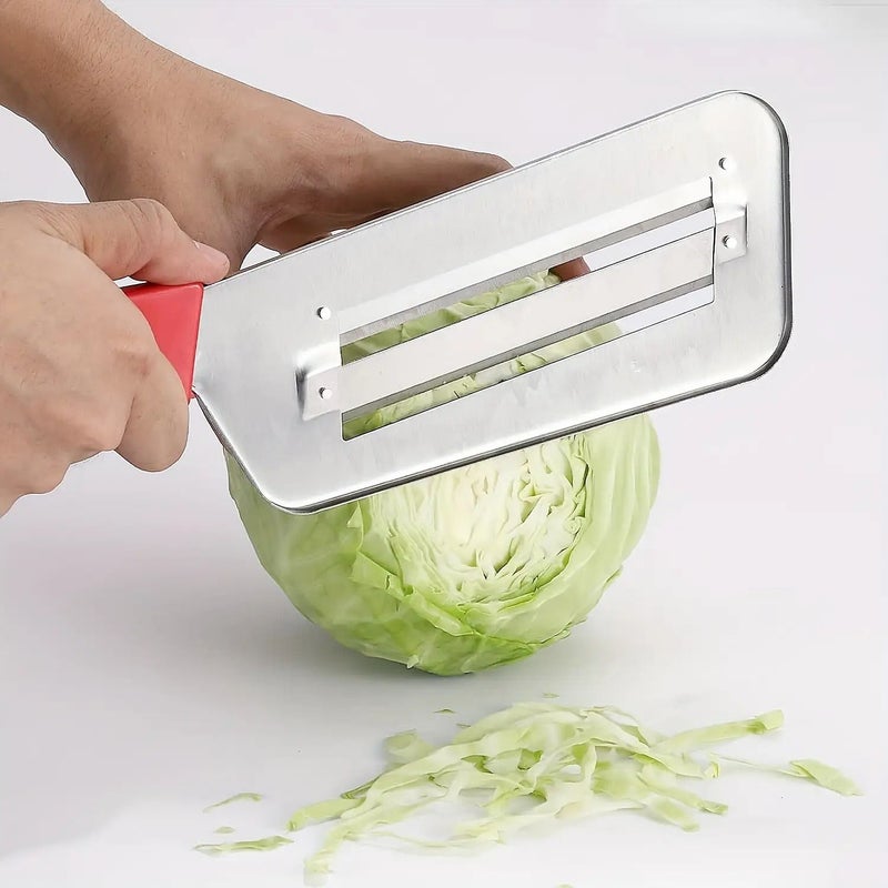 Black Cabbage Chopper Stainless Steel Manual Vegetable Cutter for Salads Kitchen - Image 4