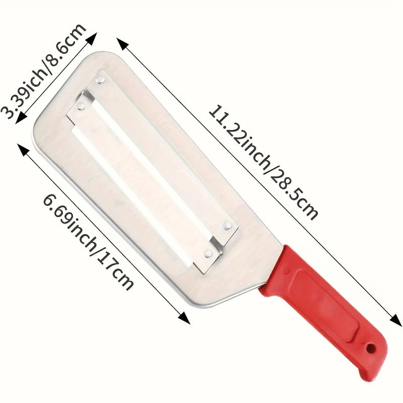 Black Cabbage Chopper Stainless Steel Manual Vegetable Cutter for Salads Kitchen - Image 3