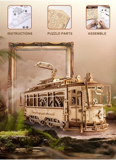 ROKR Classic City Tram 3D Wooden Puzzle LK801, Assembly Brain Teaser 3D Wooden Puzzle DIY Build Model Crafts Kits, Unique Gifts and Home Decor for Teens or Adults - pzsku/Z12934148308D0C603AFBZ/45/_/1703167206/58182cee-7ceb-4deb-a509-10a191ba5924