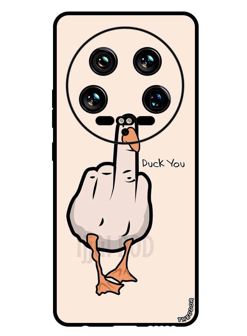 Theodor Protective Case Anti Scratch Shock Proof Bumper Cover For Xiaomi 14 Ultra Duck you - Image 1