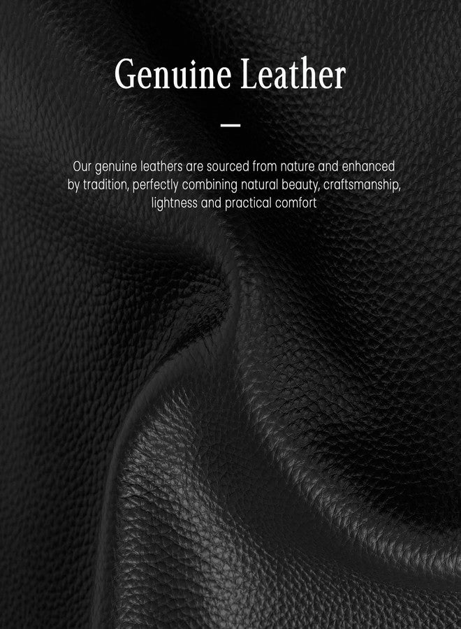 befen Genuine Leather Slouchy Hobo Bags For Women, Black Crossbody Purse Soft Top Grain Leather Purse Designer Trendy Women's Shoulder Handbags with Adjustable Strap for Daily & Travel - Image 4