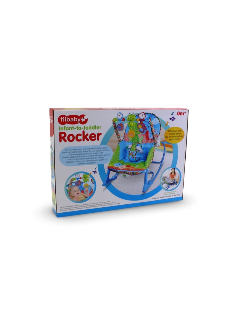 Tiibaby Infant-to-Toddler Rocker – Blue - Image 2