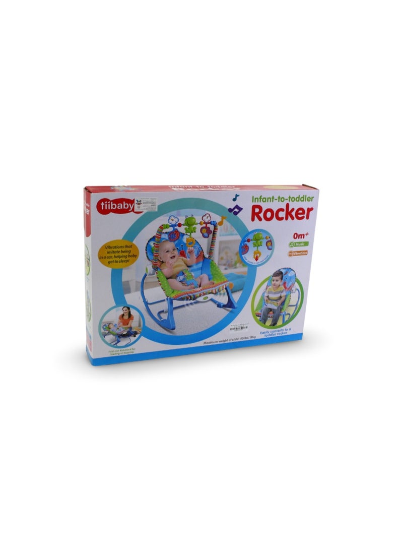 Tiibaby Infant-to-Toddler Rocker – Blue - Image 1