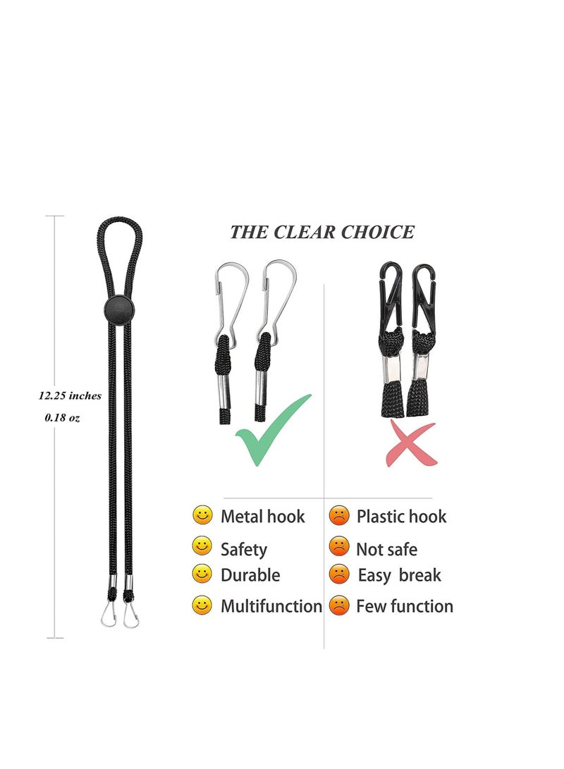 Y&D Cord Locks Silicone Toggles, Adjustable Non Slip Stopper Lanyard Elastic Buckle for Ear, Hat, Earloop Buckles Supplies, Drawstrings, DIY Craft Adjustment 300Pcs  - Image 2