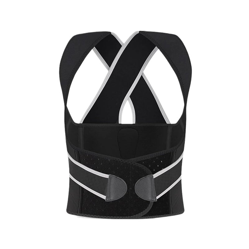 Adjustable Support for Women & Men – Upper & Lower Back Comfort(Black-1PCS,L) - Image 1