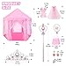 Volscity Princess Tent with 10Pcs Cape Set for GirlsCastle Play Tent with Princess Dress up ClothesLarge Indoor and Outdoor Playhouse with LED Star - Image 4