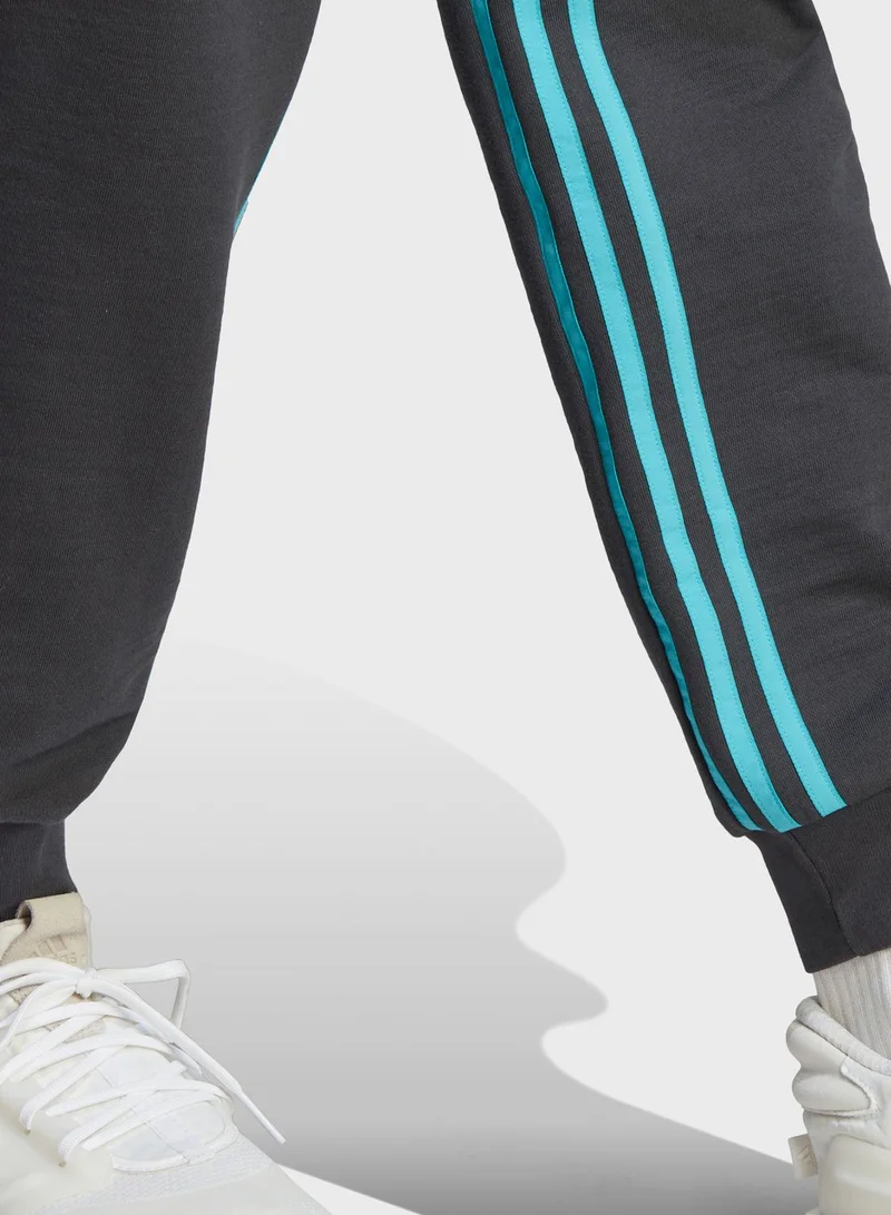 Adidas Dance 3-Stripes High-Waisted Tapered Cargo Joggers