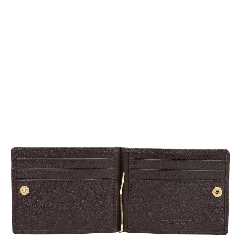 Da Milano Croco Leather Money Clip - Walnut