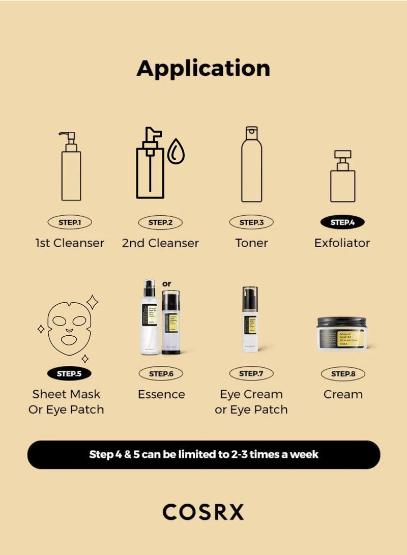 COSRX Ultimate Snail Skincare Trio Advanced Snail 96 Mucin Power Essence, 92 All-in-One Cream & Peptide Eye Cream 225ml - Image 4