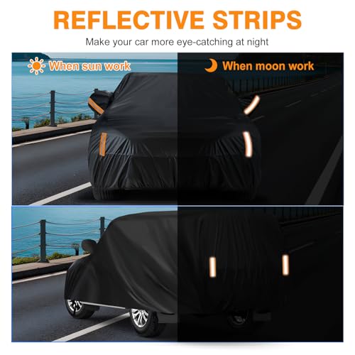 NEVERLAND SUV Car Cover Waterproof All Weather Outdoor Full Car Cover for Automobiles Snow Rain Sun UV Dust Protection Scratch Universal Fit SUV Up to 190" - Image 5