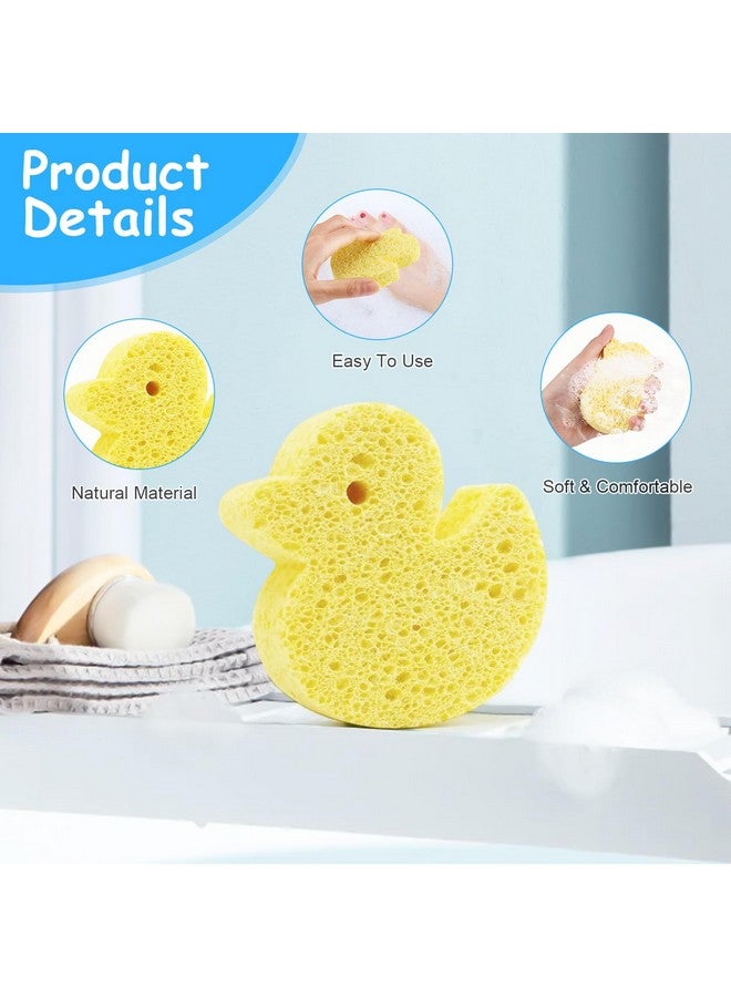 Cositina 7 Pieces Baby Bath Sponge Soft Natural Bath Sponge Cute Animals Fun Shower Body Cleaning Sponges for Baby Kids Infants Toddler - Image 3