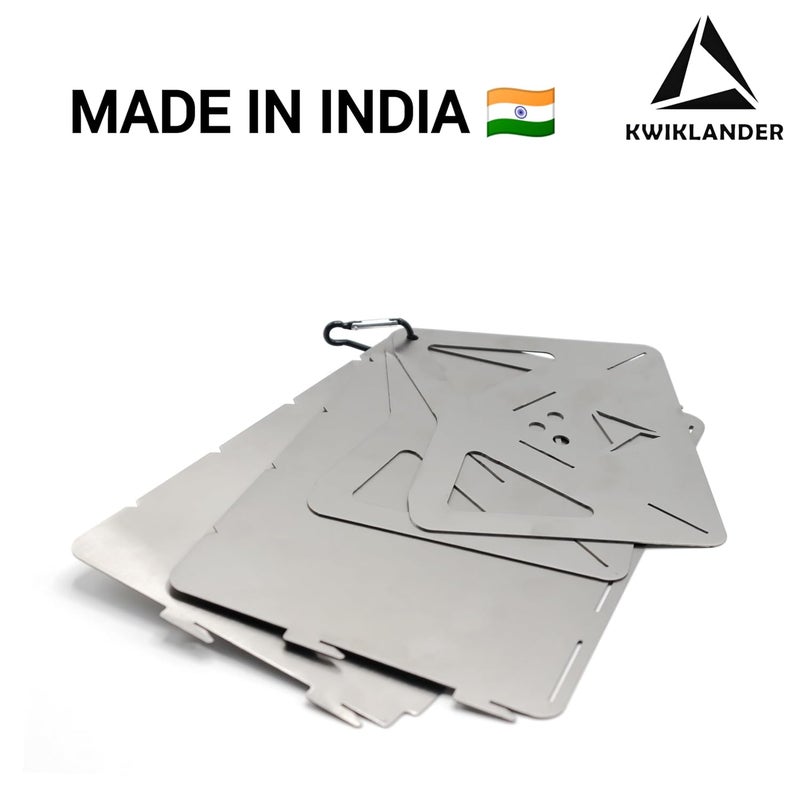 KWIKLANDER ® شواية باربكيو محمولة صغيرة من الفولاذ المقاوم للصدأ - شواية فحم للتخييم - شواية تندور قابلة للطي - Image 2