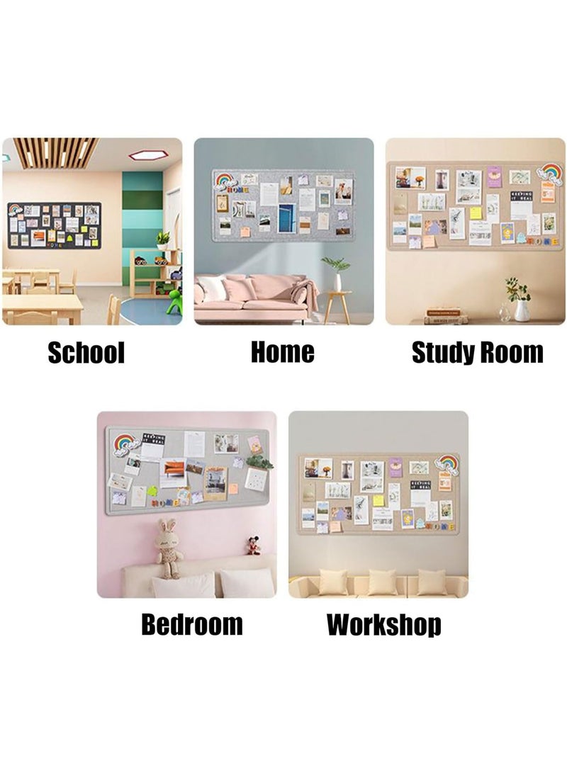 1pc Large Felt Bulletin Board,Bulletin Boards for School,Home,Kitchen  Office Walls,Dark Camel,47.2*70.8inch/120*180cm - Image 5
