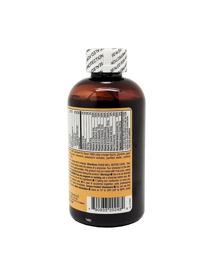 Germa Bcomplex Syrup. Dietary Supplement. Bone Health Growth And Development Aid. Sugar Free. Orange Flavor. 8 Oz  - Image 3