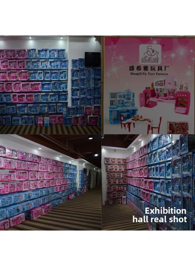 Children's Play Series Toys Multifunctional 3-4-5 Years Old Girl's Simulation Kitchenware Tableware Toy Set-Color:2078-7A Size 29.5x9x31.5 - Image 5