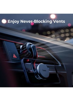 Lisen Magnetic Phone Holder for Car Mount Adjustable Phone Magnet for Car Enjoy Never Blocking Universal Air Vent Magnetic Car Cell Phone Holder Mount Fit for All 4”-13” Tablets & Smartphones  - Image 3