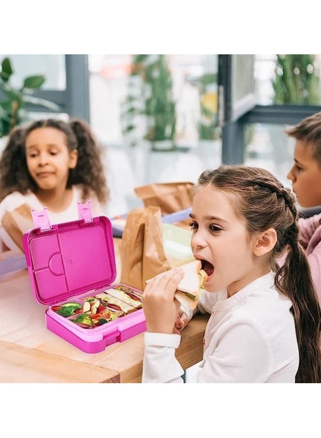 Bento Boxes for Kids and Toddlers 710ml Bento Lunch Box with 6 Compartments Ideal Portion Sizes for Ages 3 to 7 Portion-Controlled Meals for Teens & Adults BPA-Free Dishwasher Safe - Image 2