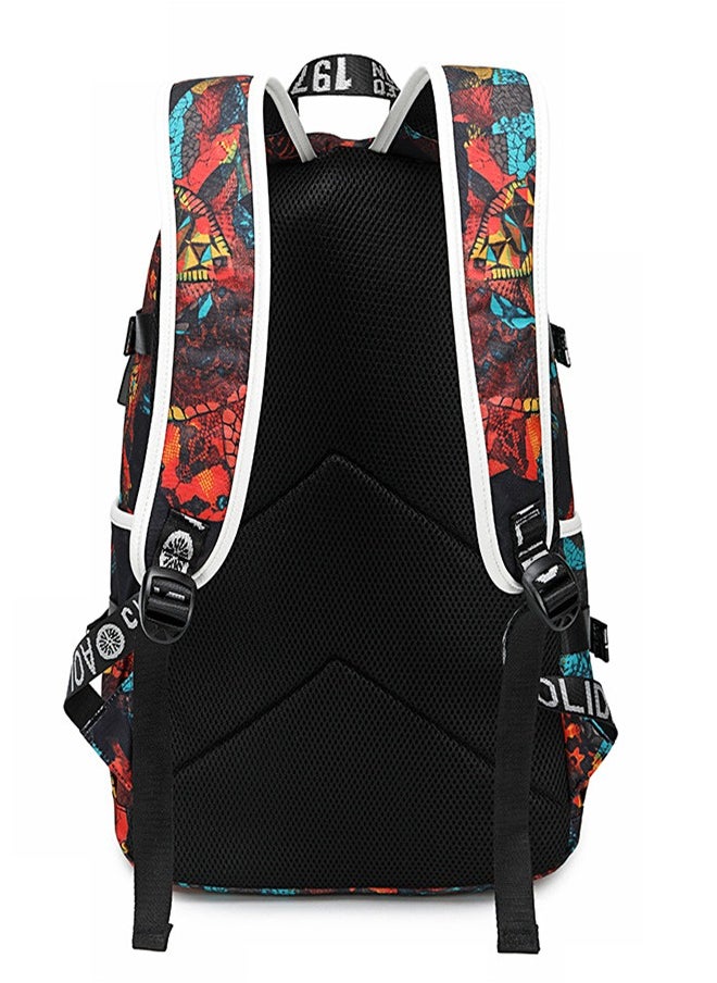 Generic - Student Bookbag Printed Waterproof Outdoor Travel Double Backpack - Image 1
