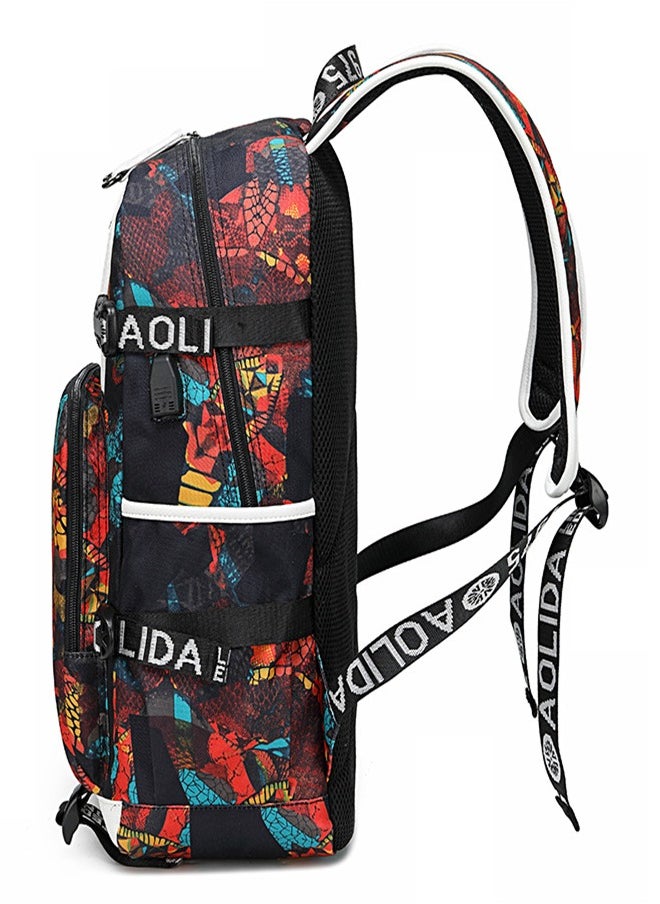 Generic - Student Bookbag Printed Waterproof Outdoor Travel Double Backpack - Image 1