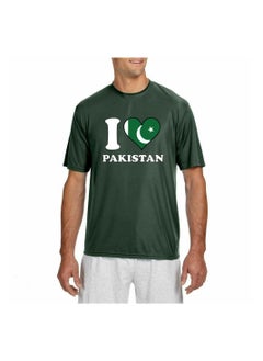 PRINTSHOP4ME Pakistan Unisex Sports Green Jersey-T-shirt,Drawstring Bag,Cap,and Scarf-Perfect For Pakistan Cricket Fans And Cricket Lovers  - Image 2