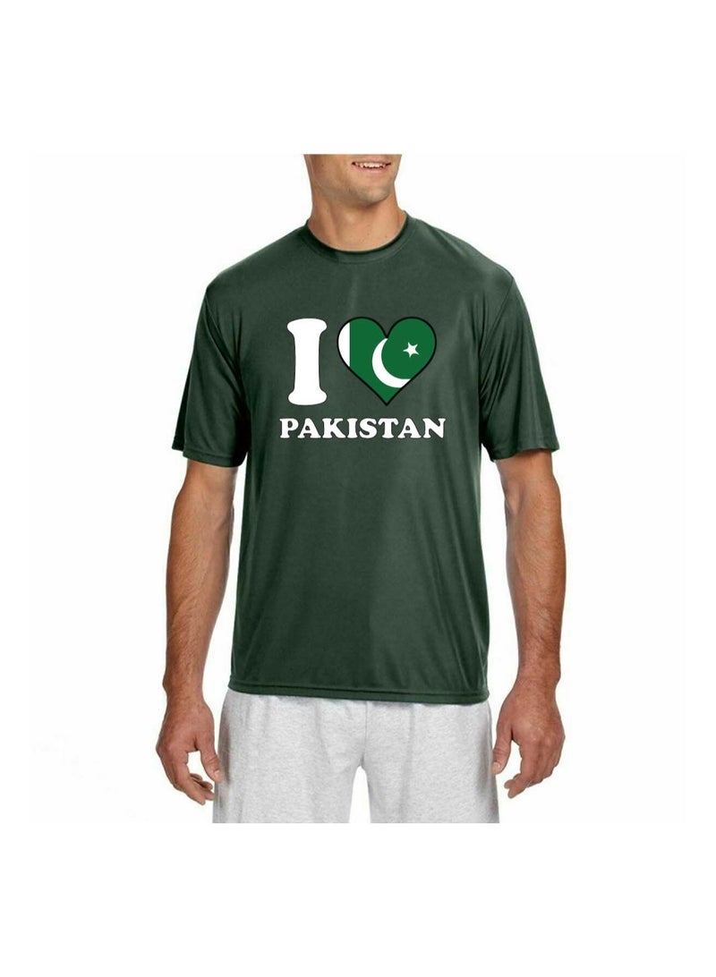 PRINTSHOP4ME Pakistan Unisex Sports Green Jersey-T-shirt,Drawstring Bag,Cap,and Scarf-Perfect For Pakistan Cricket Fans And Cricket Lovers  - Image 2