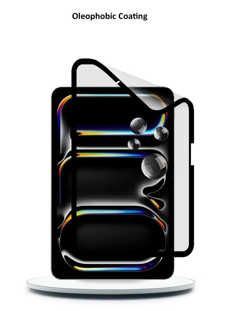 Waldic Apple iPad Air 13 (2024) Full Cover Matte Ceramic Privacy Screen Protector - Explosion-Proof, Anti-Bubble, Anti-Fingerprint | Flexible Privacy Nano Ceramic, Anti-Peeping, Edge-to-Edge Coverage, High Transparency, Delicate Touch, Easy Installation  - Image 3
