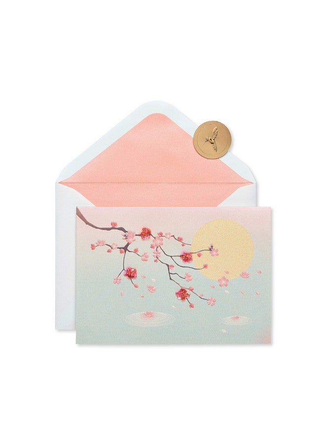 Papyrus Blank Card (Cherry Blossoms) - Image 1
