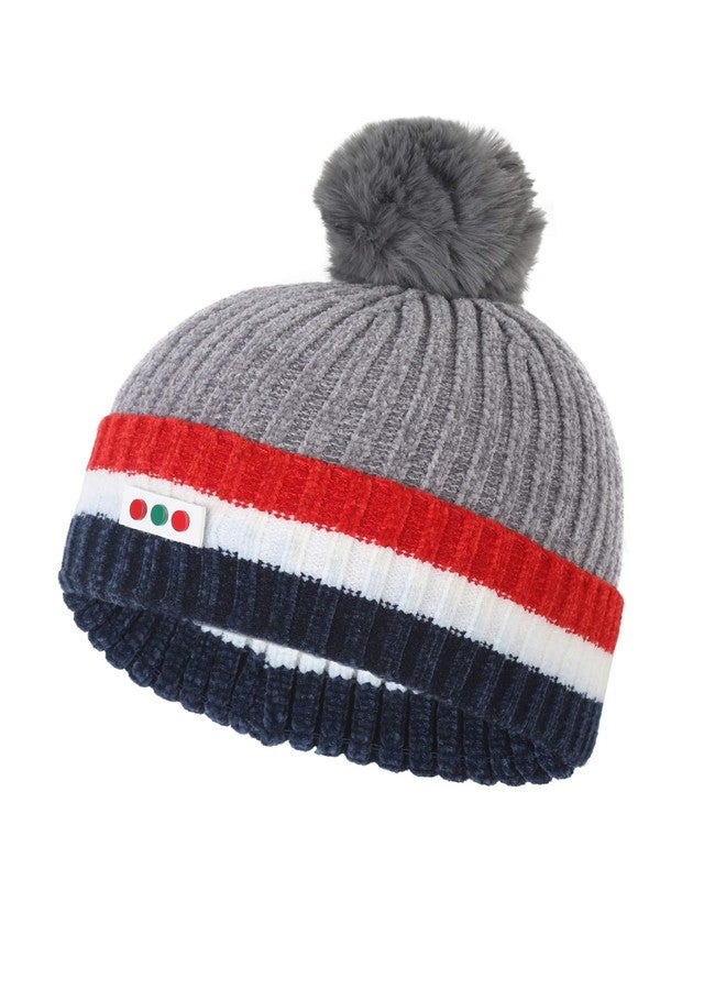 FabSeasons Kids Winter Skull Cap for Boys & Girls (3-10 Years), Covers Entire Ears for Better Protection from Cold Grey - Image 2