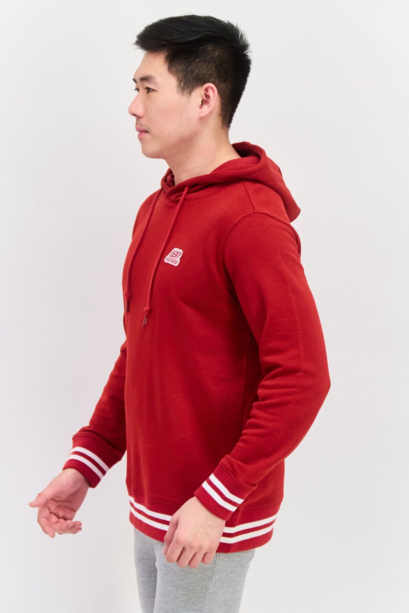 SKECHERS Men Sportswear Fit Long Sleeve Outdoor Sweatshirt, Red  - Image 2