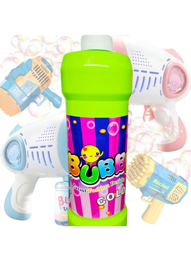 بابل زجاجة سائل فقاعات صابون 1 لتر – آمن وغير سام لجميع أنواع مسدسات الفقاعات – قطعة واحدة متعددة الألوان - Image 2