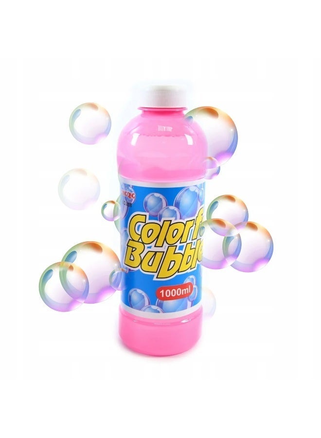 Bubble 1 Liter Soap Bubble Liquid Bottle - Safe and Non-Toxic for All Types of Bubble Guns - 1 Piece Multicolor - Image 4