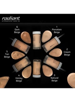 RADIANT PROFESSIONAL MAKE UP / HELLENICA Radiant Professional Wonderlight Serum Liquid Foundation for Makeup Kit - Alternative to Bronzer Powder - Color Corrector & Under Eye Concealer - Matte Eyeshadow Base - 1.01 oz - Tan Beige (05)  - Image 2