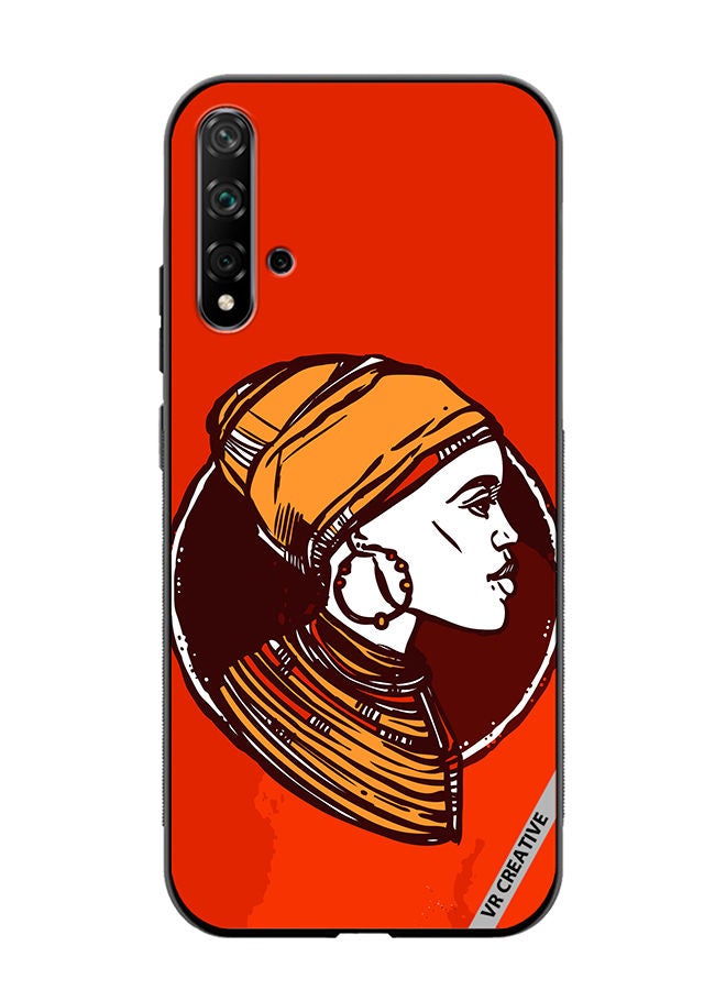 VR CREATIVE Protective Case Cover For Huawei Nova 5T African Woman Design Multicolour - Image 1