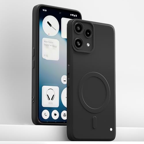 Pikkme Back Cover for Nothing Phone 3a Lite 5G Soft Matte Silicone Mag-Safe Design (Mag-Safe Not Support) Camera Protection | Slim Fit Bumper Cover (Black) - Image 2