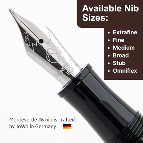 Monteverde قلم حبر مونتيفيردي الولايات المتحدة ألدو دوماني أزرق - رأس قلم ستوب - قلم كتابة فاخر - رأس قلم ستانلس ستيل جوو - تدفق حبر سلس - قابل لإعادة التعبئة - صندوق هدايا متضمن - Image 3