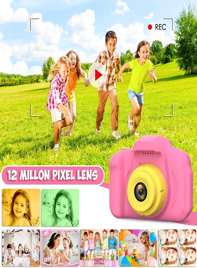 Desuccus Kids Camera HD 1080p for Girls, 3-8 Year Old, 32GB SD Card, 5 Fun Games, Pink - Image 5