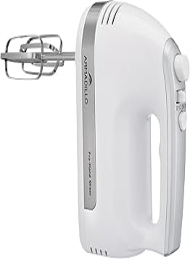 Armadillo Hand Mixer 500 Watt- 5 Speed - White