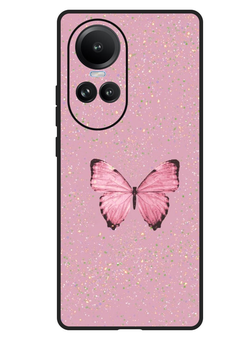 Theodor Protective Case Anti Scratch Shock Proof Bumper Cover For Oppo Reno 10/10 Pro Glitter Butterfly 1 - Image 1