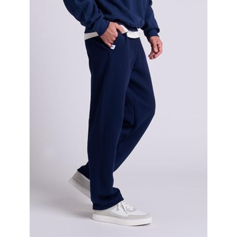 بنطال Russell Athletic للرجال Dr-Power Fleece بجيب سفلي مفتوح للملابس الكاجوال، 100 صوف بوليستر، أسود، ماص للرطوبة وجزء داخلي ناعم ناعم - Image 3