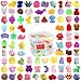 Siwarm 180 Pack Squishy Toys Kawaii Squishies Party Favors for Kids 48 812 Mochi Squishy Animals Treasure Box Toys Classroom Prizes Easter Egg Fillers Basket Goodie Bag Stuffers - Image 3