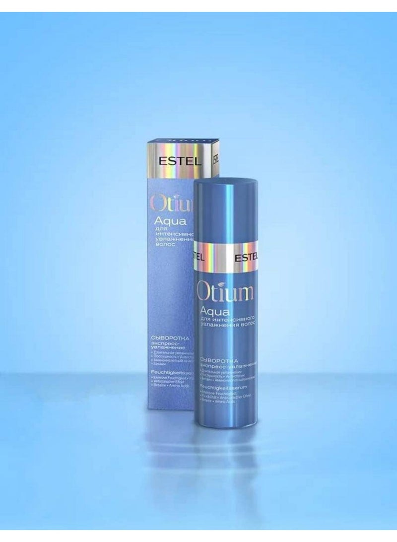 Estel Otium Aqua Express Hair Serum | Deep Hydration, Anti-Frizz & Smooth Finish | For Dry & Dehydrated Hair