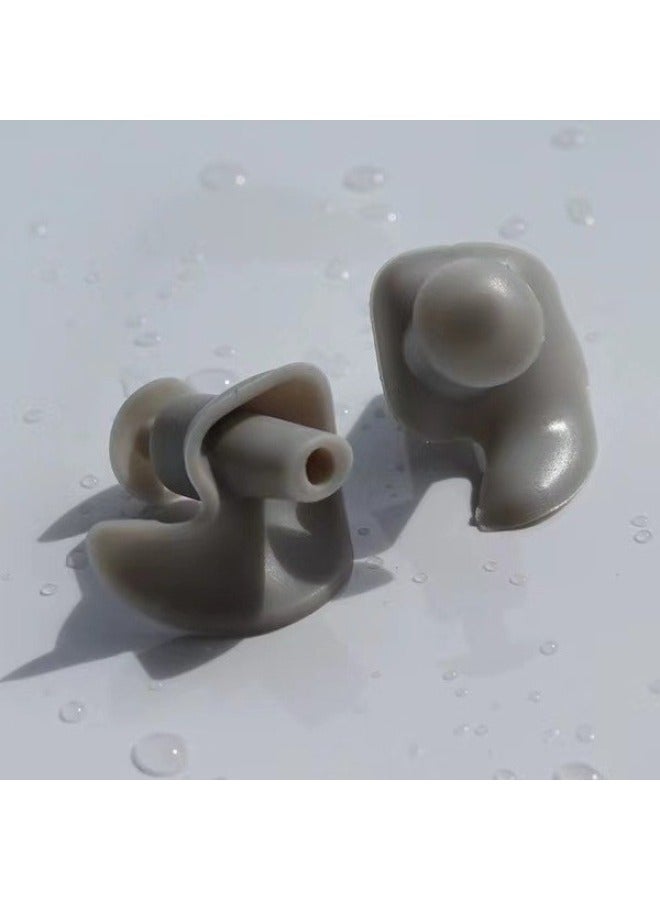Generic Shark Fin Earplugs Swimming Waterproof Earplugs Silicone Earplugs Spiral Earplugs Sleep Noise Reduction Earplugs Silicone Three-layer-Color:Blue  - Image 5