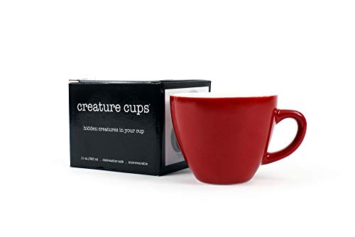 Creature Cups LOBSTER Ceramic Cup (11 Ounce, Red Exterior) - 3D Animal Inside Mug - Birthday, Holiday & Housewarming Drinkware Gift for Coffee & Tea Lovers - Image 5